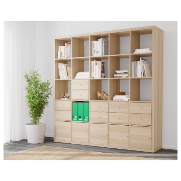 ІКЕА Полиця з 10 вставками KALLAX КАЛЛАКС, 091.976.05 - Home Club