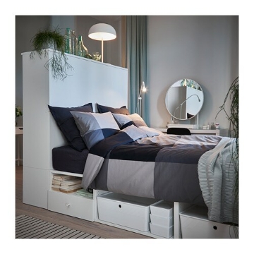 ИКЕА Рама кровати с 2 дверцами и 3 ящиками PLATSA ОПХУС, 393.365.63 - Home Club