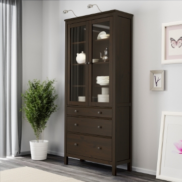 ІКЕА Вітрина з 3 шухлядами HEMNES ХЕМНЕС, 703.717.71 - Home Club