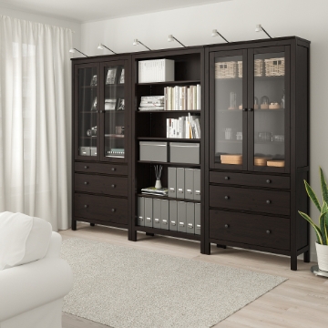ІКЕА Комбінація стелажів з дверцятами HEMNES ХЕМНЕС, 792.337.56 - Home Club