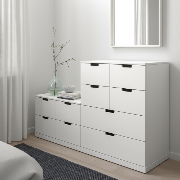 ІКЕА Комод з 10 шухлядами NORDLI НОРДЛІ, 292.480.10 - Home Club