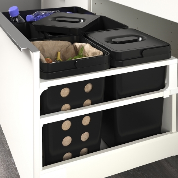 ИКЕА Вентилируемый контейнер для мусора ВАРЬЕРА, 702.046.21 - Home Club