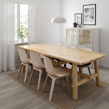 ИКЕА Стол и 6 стульев MÖCKELBY МОККЕЛЬБЮ / ODGER ОДГЕР, 792.770.19 - Home Club