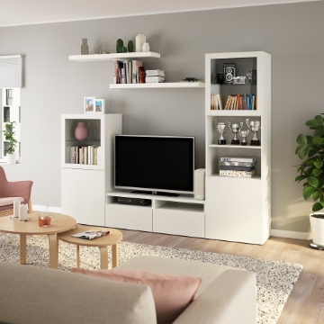 ІКЕА Тумба під телевізор BESTÅ БЕСТО / LACK ЛАКК, 993.986.85 - Home Club