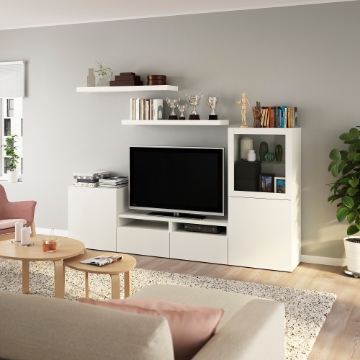 ІКЕА Шафа під телевізор BESTÅ БЕСТО / LACK ЛАКК, 293.986.84 - Home Club