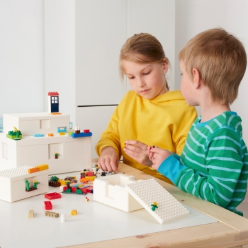ІКЕА Коробка LEGO® з кришкою BYGGLEK, 103.542.08 - Home Club