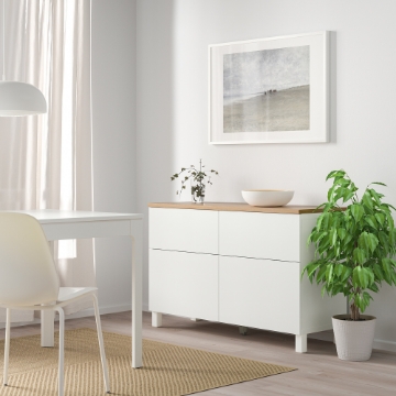 ИКЕА Комбинация полок с дверцами BESTÅ БЕСТО, 394.190.06 - Home Club