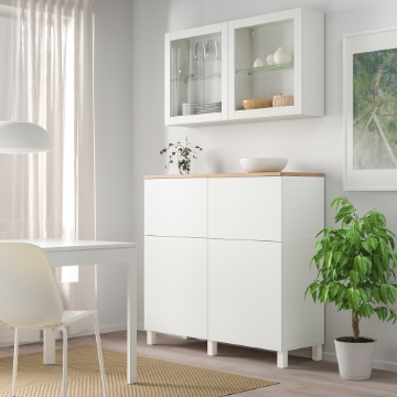 ІКЕА Комбінація стелажів з дверцятами BESTÅ БЕСТО, 094.406.55 - Home Club