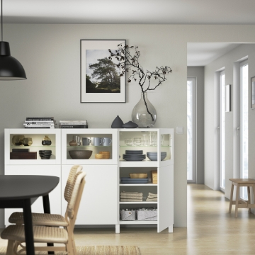 ИКЕА Комбинация с дверцами BESTÅ БЕСТО, 092.080.29 - Home Club