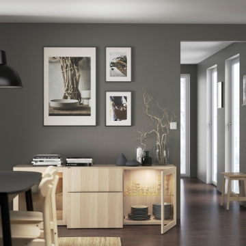 ІКЕА Комбінація з висувними ящиками BESTÅ БЕСТО, 293.251.07 - Home Club
