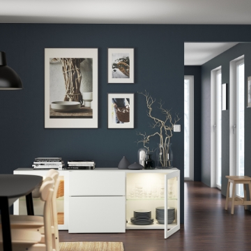 ИКЕА Комбинация с выдвижными ящиками BESTÅ БЕСТО, 093.251.08 - Home Club