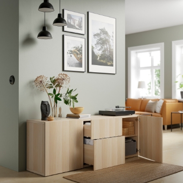 ИКЕА Комбинация с выдвижными ящиками BESTÅ БЕСТО, 193.251.84 - Home Club