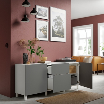 ИКЕА Комбинация с выдвижными ящиками BESTÅ БЕСТО, 994.218.60 - Home Club