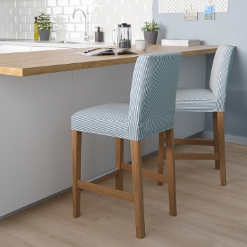 ИКЕА Барный стул со спинкой BERGMUND, 293.997.73 - Home Club