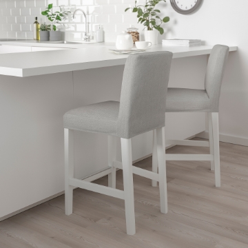 ИКЕА Барный стул со спинкой BERGMUND, 393.882.03 - Home Club
