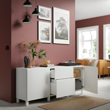 ИКЕА Комбинация с выдвижными ящиками BESTÅ БЕСТО, 894.218.51 - Home Club