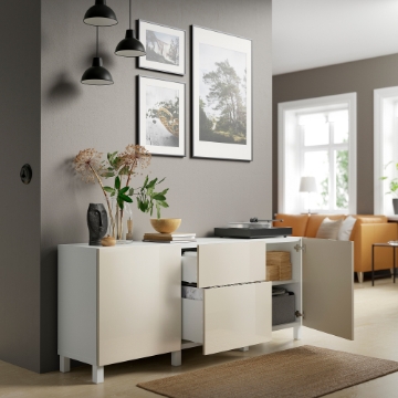 ИКЕА Комбинация с выдвижными ящиками BESTÅ БЕСТО, 594.127.06 - Home Club