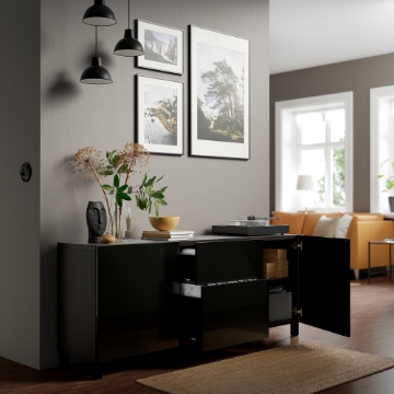 ИКЕА Комбинация с выдвижными ящиками BESTÅ БЕСТО, 594.126.93 - Home Club