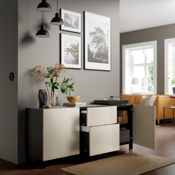 ИКЕА Комбинация с выдвижными ящиками BESTÅ БЕСТО, 794.126.92 - Home Club