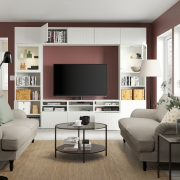 ИКЕА Комбинация под телевизор BESTÅ БЕСТО, 594.112.45 - Home Club