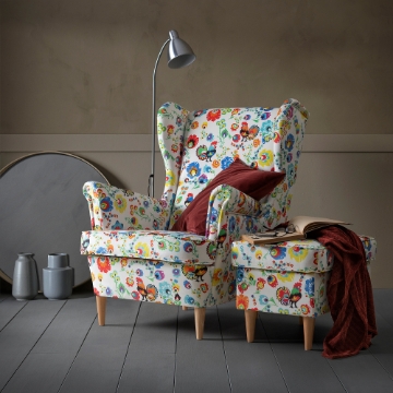 ИКЕА Табурет для ног СТРАНДМОН, 005.291.19 - Home Club