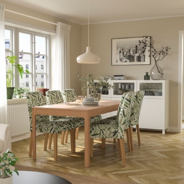 ИКЕА Стол и 6 стульев EKEDALEN ЭКЕДАЛЕН / BERGMUND, 594.084.84 - Home Club