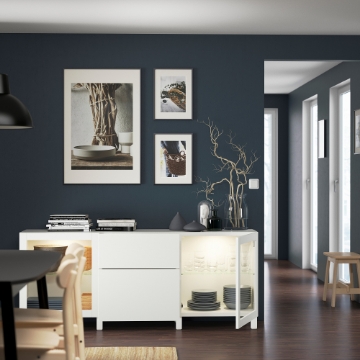 ИКЕА Комбинация с выдвижными ящиками BESTÅ БЕСТО, 294.126.75 - Home Club