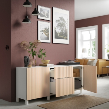 ІКЕА Комбінація з висувними ящиками BESTÅ БЕСТО, 894.402.65 - Home Club