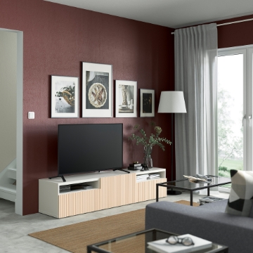 ИКЕА Тумба под телевизор с ящиками и дверцами BESTÅ БЕСТО, 794.203.62 - Home Club