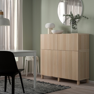 ИКЕА Комбинация полок с дверцами BESTÅ БЕСТО, 294.818.43 - Home Club