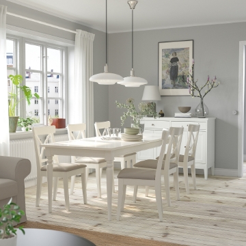 ІКЕА Стіл і 6 стільців INGATORP ІНГАТОРП / INGOLF ІНГОЛЬФ, 394.828.04 - Home Club