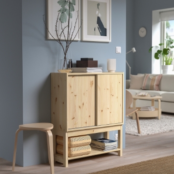 ИКЕА Книжный шкаф с раздвижными дверцами IVAR ИВАР, 294.946.47 - Home Club
