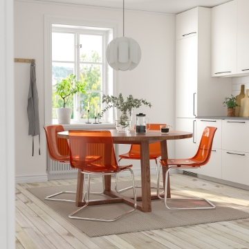 ИКЕА Стол и 4 стула MÖRBYLÅNGA МОРБИЛОНГА / TOBIAS ТОБИАС, 394.849.59 - Home Club