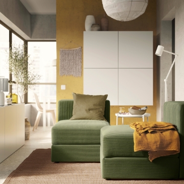 ІКЕА 1-місний модуль з відсіком для зберігання JÄTTEBO, 394.714.76 - Home Club