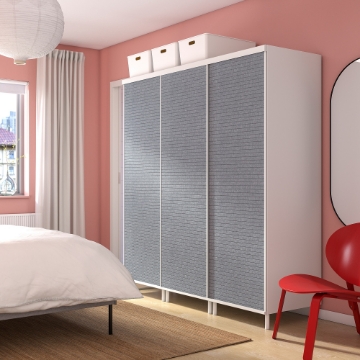 ИКЕА Шкаф с 3 раздвижными дверцами PLATSA ОПХУС, 394.941.85 - Home Club