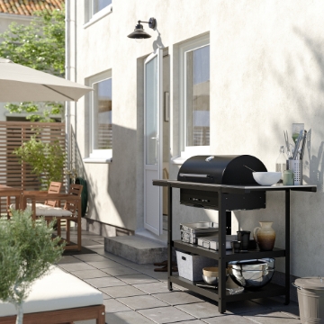 ИКЕА Гриль на древесном угле с 2 столами GRILLSKÄR ГРИЛЛЬСКЭР, 994.952.24 - Home Club