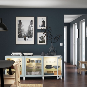 ИКЕА Комбинация с дверцами BESTÅ БЕСТО, 894.217.66 - Home Club