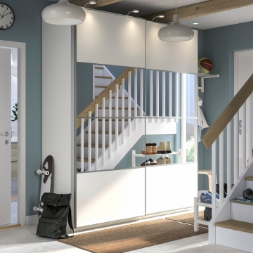 ИКЕА Шкаф с раздвижными дверцами PAX ПАКС / MEHAMN / AULI, 595.613.67 - Home Club