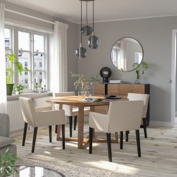 ИКЕА Стол + 4 стула с подлокотниками MÖRBYLÅNGA МОРБИЛОНГА / MÅRENÄS, 295.200.95 - Home Club