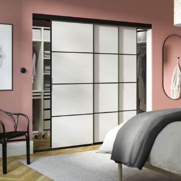ИКЕА Комбинация раздвижных дверей SKYTTA / HOKKSUND ХОККСУНД, 694.227.43 - Home Club