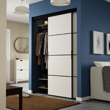 ИКЕА Комбинация раздвижных дверей SKYTTA / MEHAMN, 394.995.74 - Home Club