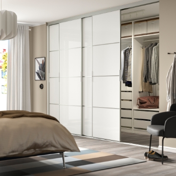 ИКЕА Комбинация раздвижных дверей SKYTTA / FÄRVIK ФЭРВИК, 394.240.41 - Home Club