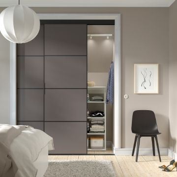 ИКЕА Комбинация раздвижных дверей SKYTTA / MEHAMN, 294.995.84 - Home Club