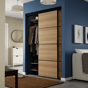 ИКЕА Комбинация раздвижных дверей SKYTTA / MEHAMN, 194.995.70 - Home Club