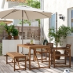 ІКЕА Стіл + 2 стільці + лава NÄMMARÖ, 395.443.74 - Home Club, зображення 2