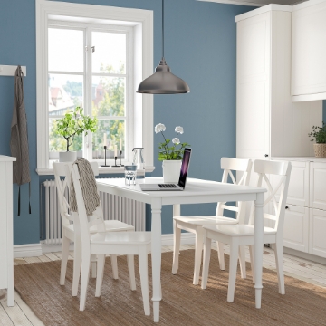 ИКЕА Стол и 4 стула DANDERYD ДАНДЭРЮД / INGOLF ИНГОЛЬФ, 495.442.36 - Home Club