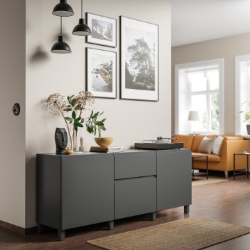 ИКЕА Комбинация с выдвижными ящиками BESTÅ БЕСТО, 995.080.85 - Home Club