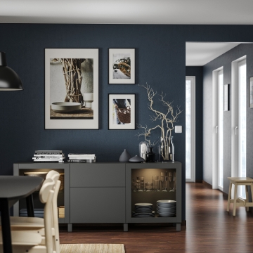 ИКЕА Комбинация с выдвижными ящиками BESTÅ БЕСТО, 095.080.99 - Home Club