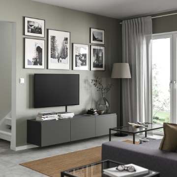 ІКЕА Тумба під телевізор з дверцятами BESTÅ БЕСТО, 495.078.99 - Home Club