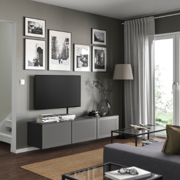 ІКЕА Тумба під телевізор з дверцятами BESTÅ БЕСТО, 095.078.96 - Home Club